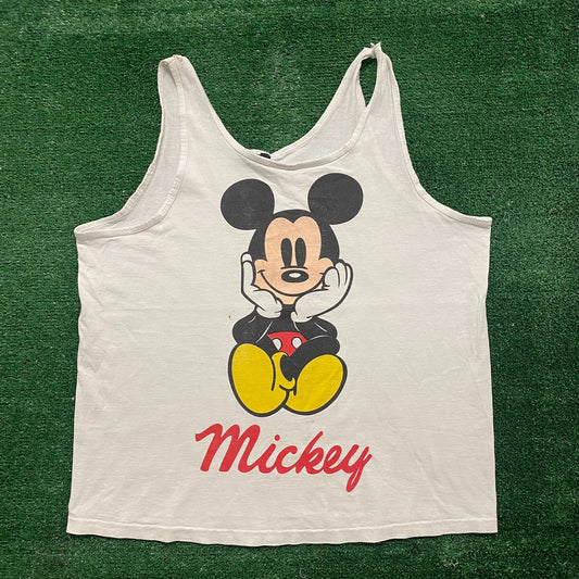 Vintage 80s Mickey Mouse Single Stitch Essential Disney Tank