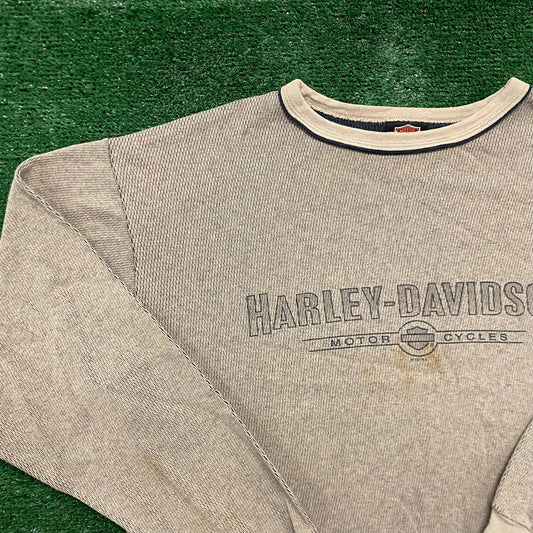 Vintage 90s Harley Davidson Spell Out Crewneck Sweatshirt
