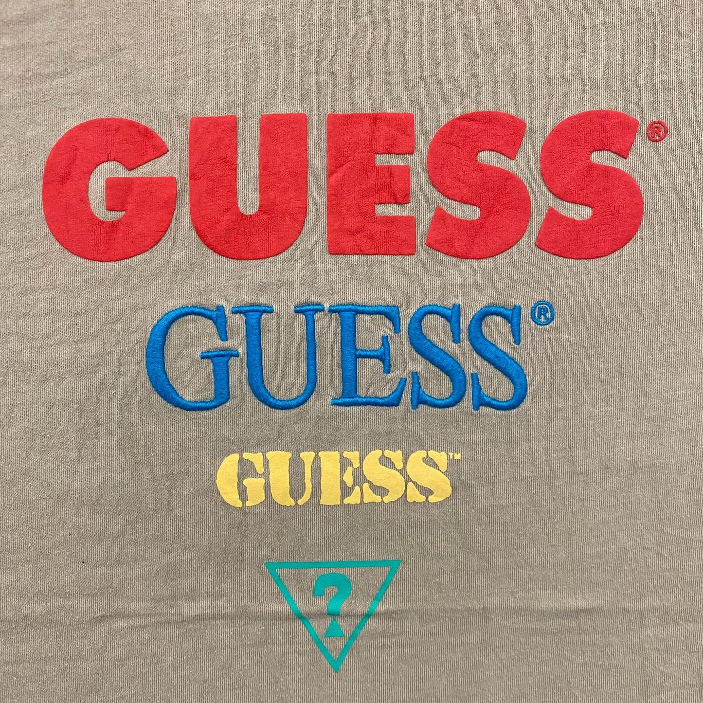 Vintage 90s Guess Originals Spell Out Logo Essential Tee