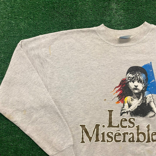 Vintage 90s Essential Les Miserables Crewneck Sweatshirt