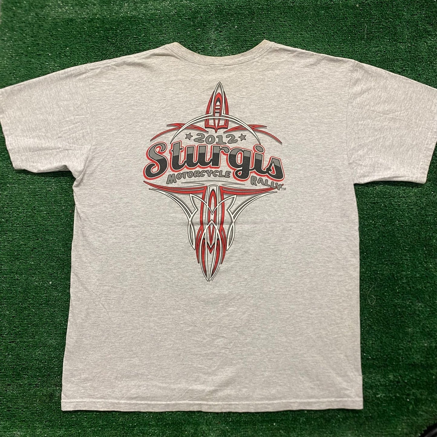 Vintage Y2K Sturgis Motorcycle Rally Tribal Punk Biker Tee