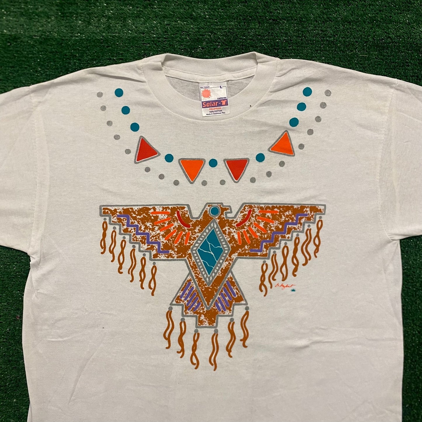 Native American Tribal Cave Art Vintage 90s Western T-Shirt