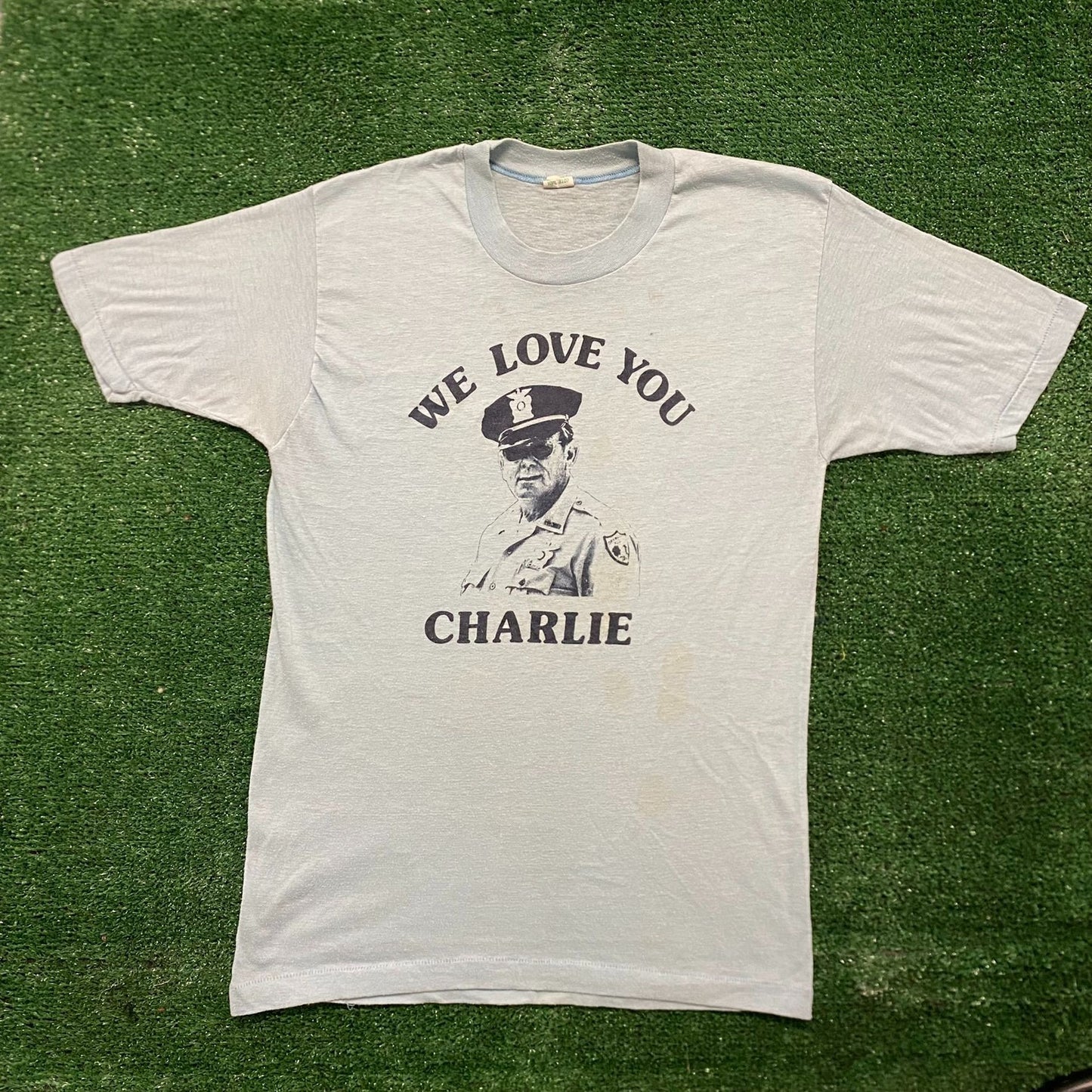 Vintage 70s Vietnam War Charlie Single Stitch Military Tee