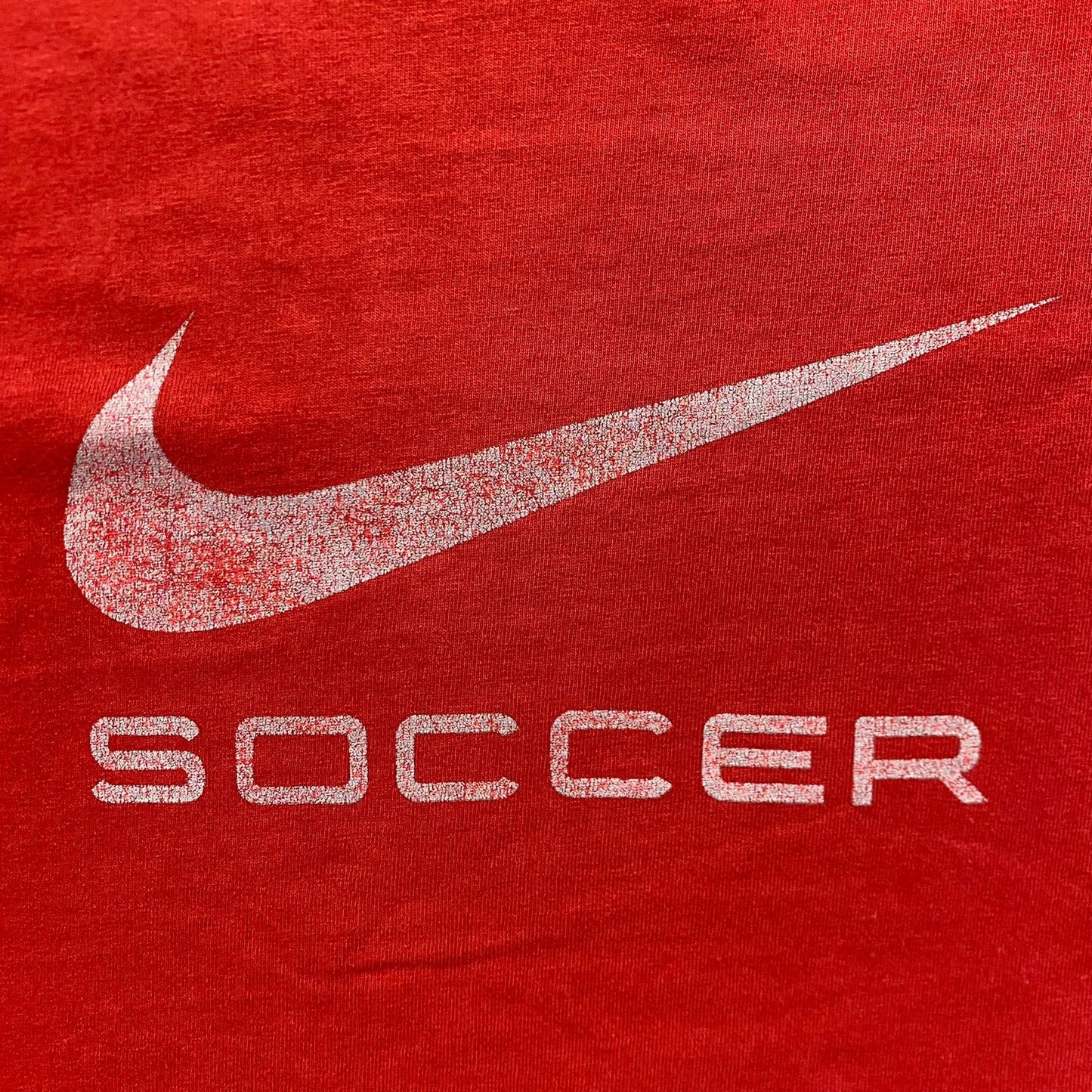 Vintage Y2K Nike Soccer Shirt Center Swoosh Logo Drill Tee