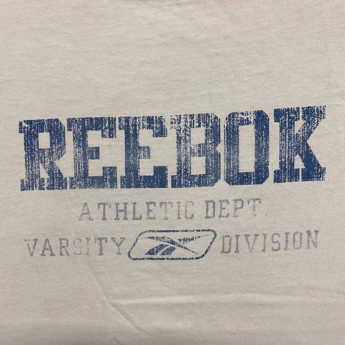 Vintage Y2K Reebok Logo Shirt White Athletic Ringer Tee