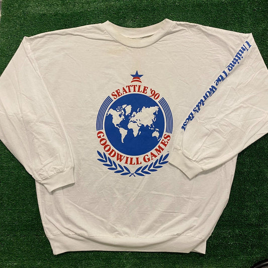 Seattle Goodwill Games Vintage 90s Crewneck Sweatshirt
