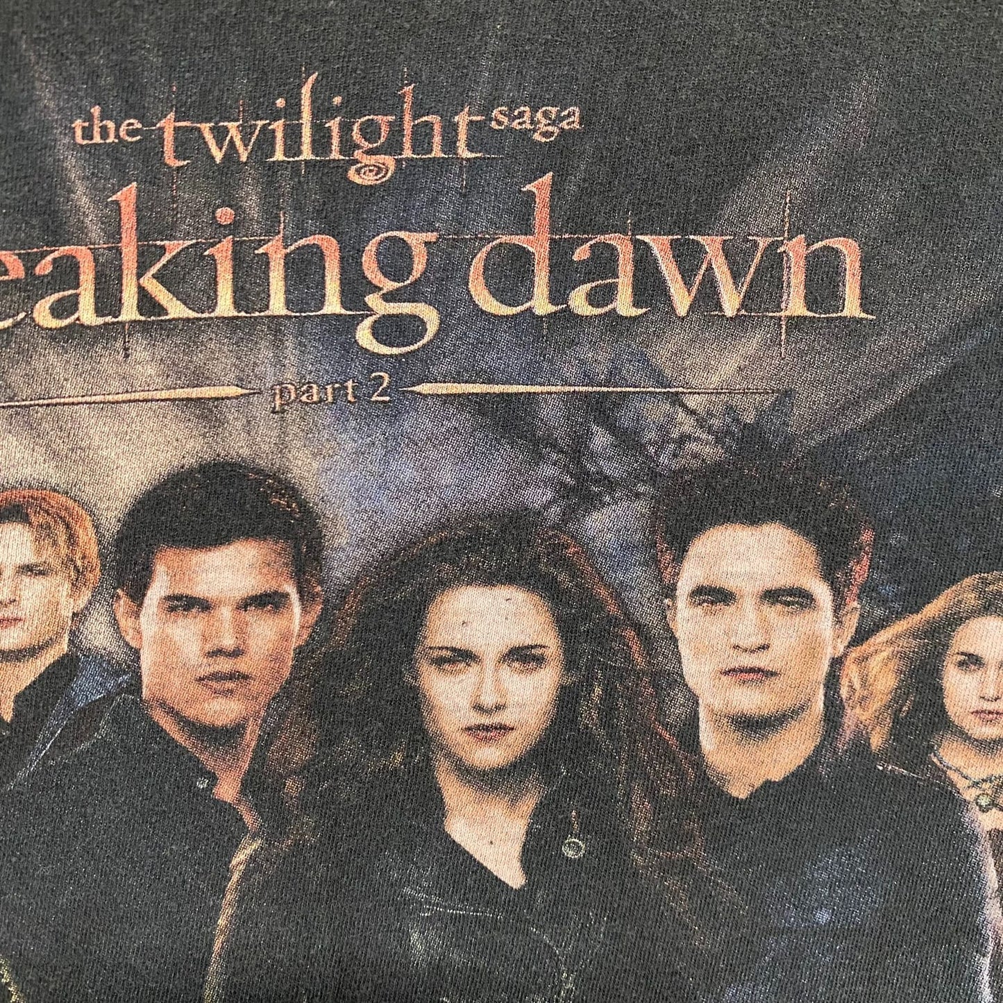 Vintage Y2K Twilight Breaking Dawn Shirt Vampire Black Tee