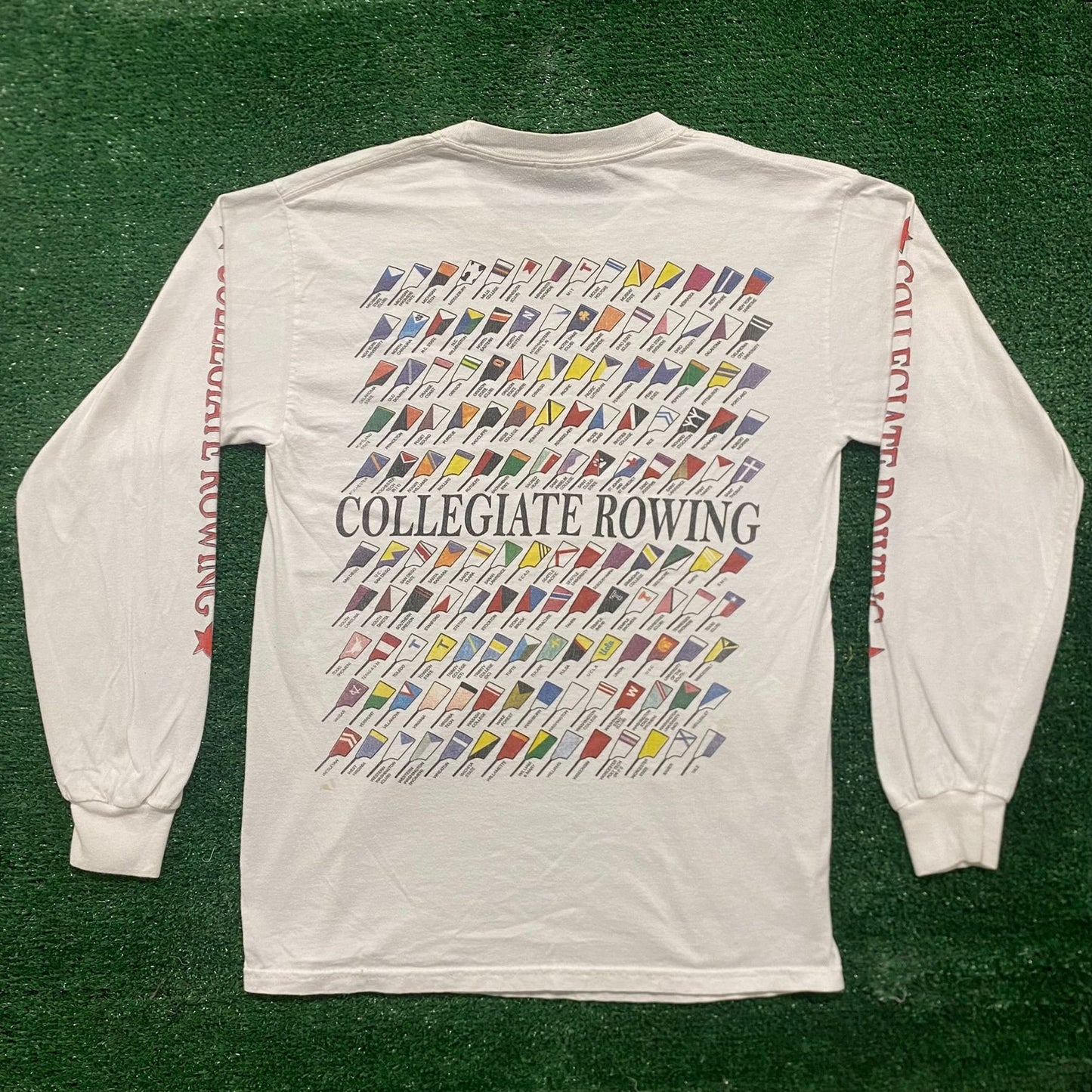 Vintage 90s University Rowing Essential College Sports Tee
