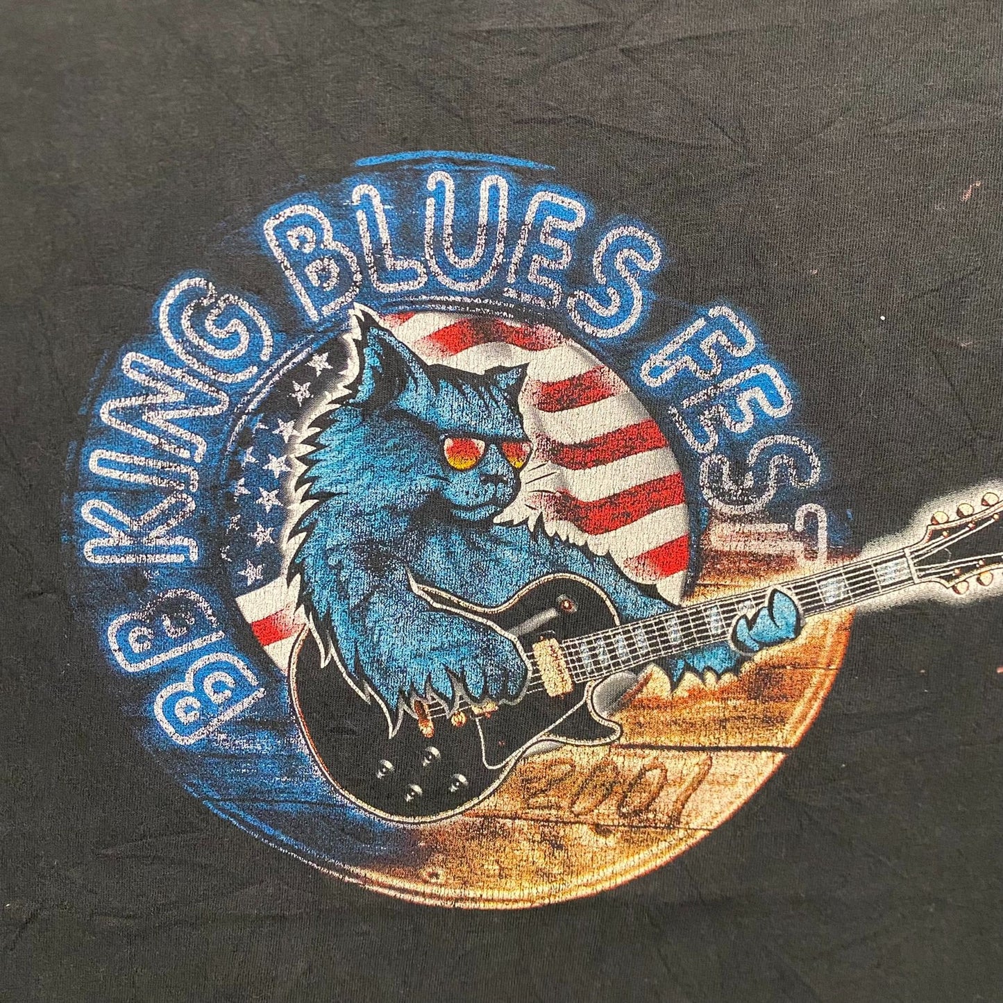 Vintage Y2K BB King Blues Festival Sun Faded Baggy Rock Tee