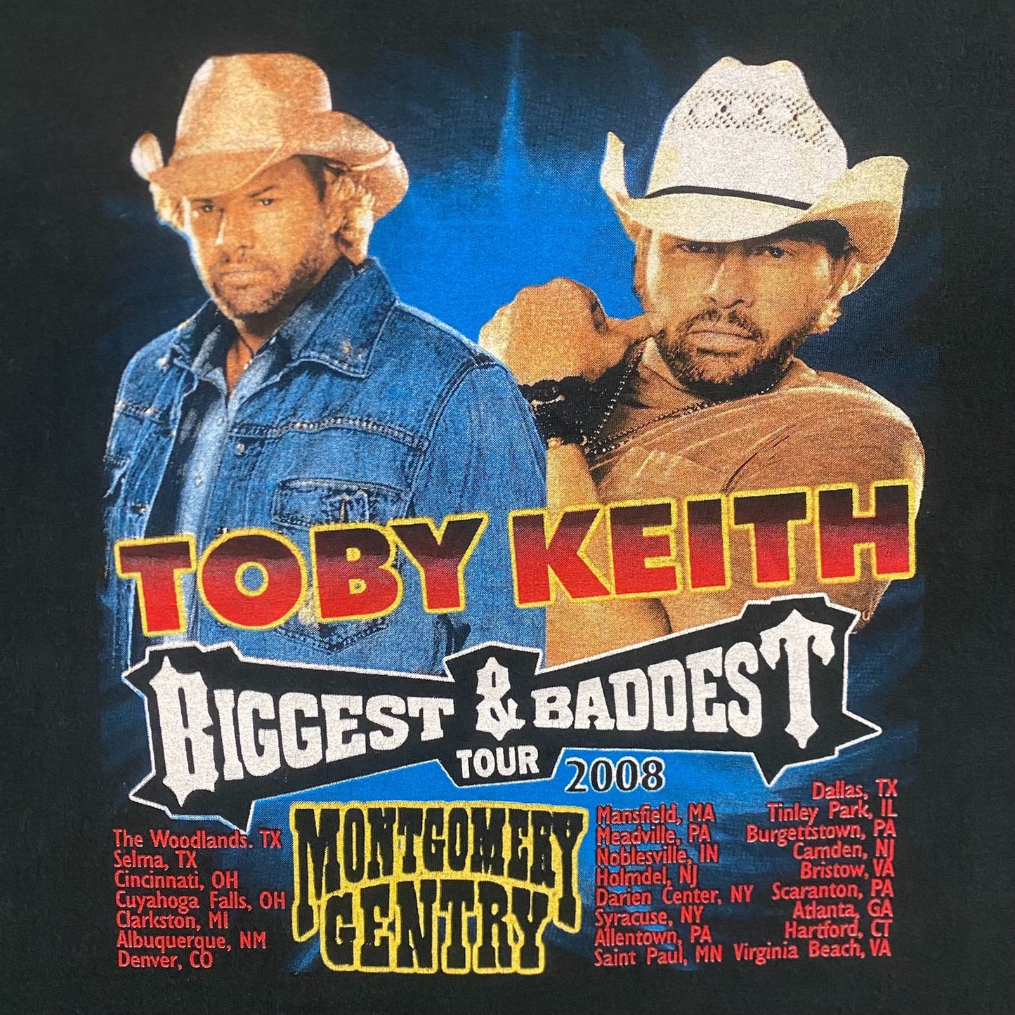 Vintage Y2K Toby Keith Tour Essential Country Music Band Tee