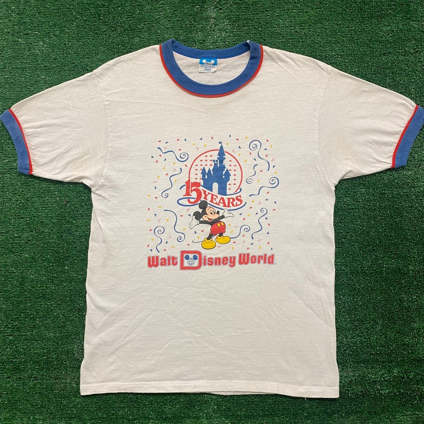 Vintage 80s Essential Disney World 15th Anniversary T-Shirt