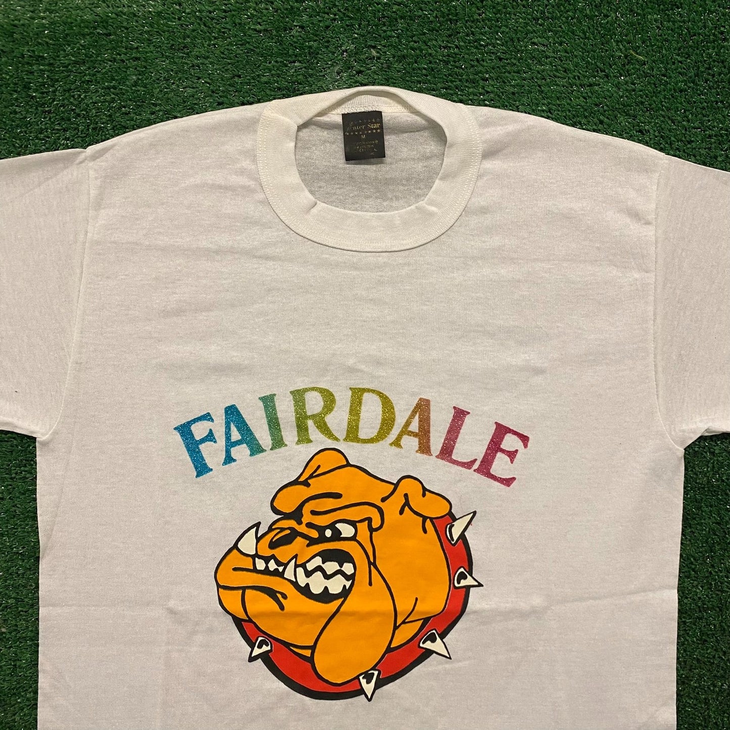 Fairdale Bulldogs Vintage 80s Glitter Iron On T-Shirt