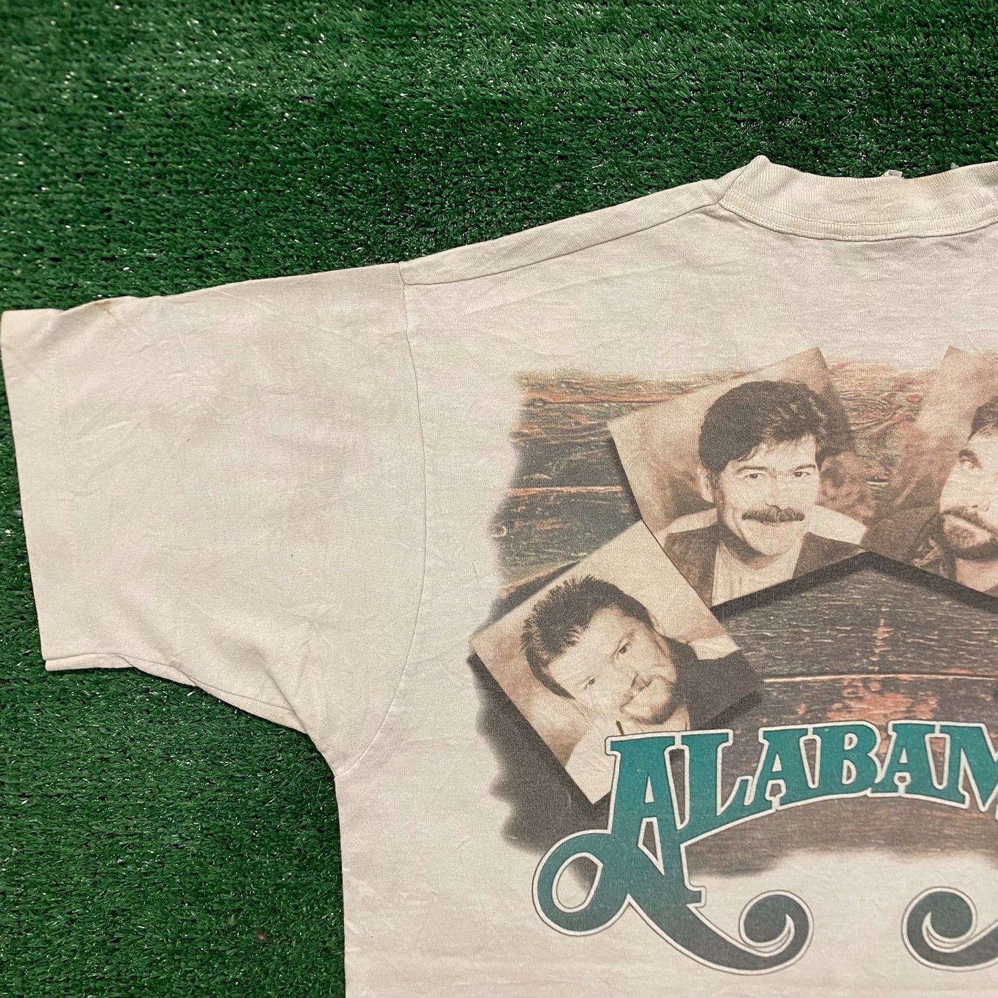 Vintage 90s Alabama Rock Band Pictures Single Stitch Tee