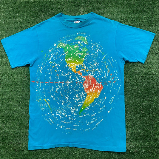 Vintage 80s Stars Constellations Sky Map Single Stitch Tee