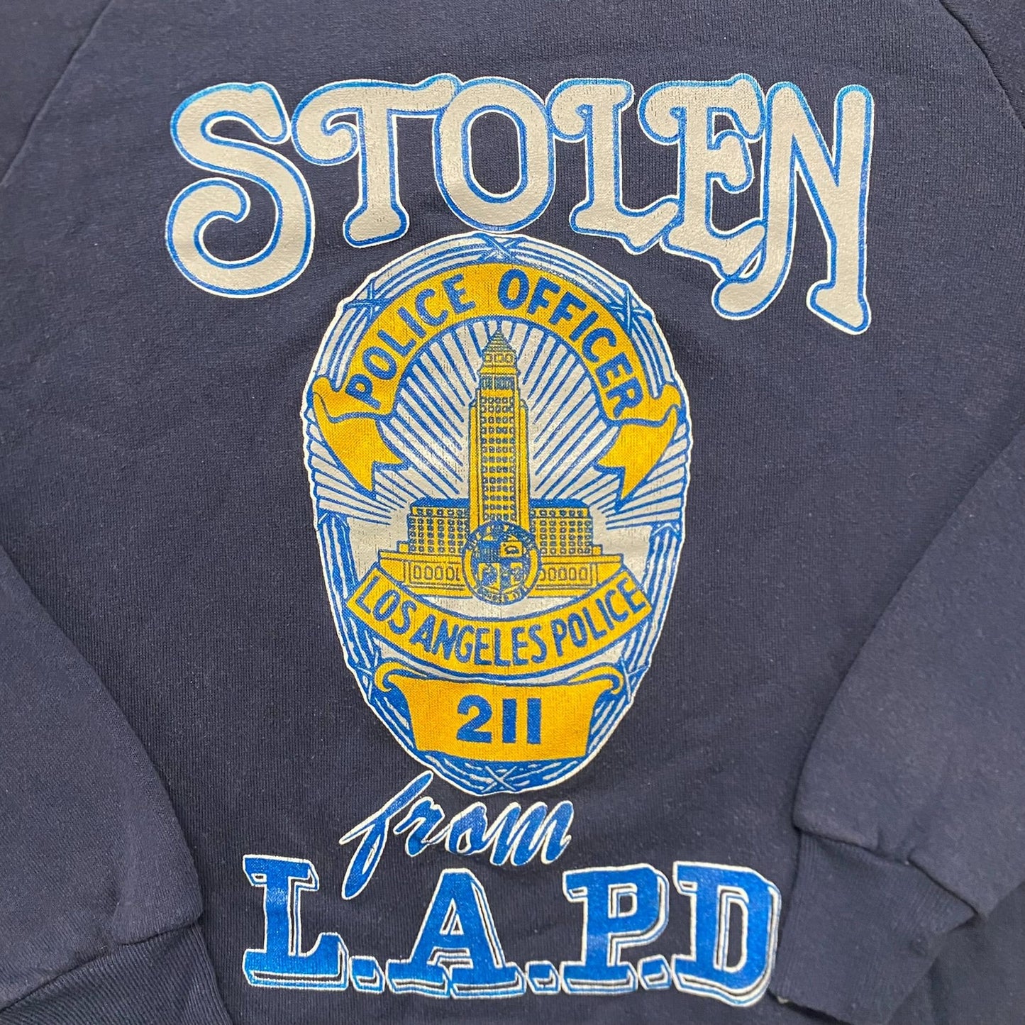 Vintage 80s LAPD Los Angeles Police Cops Crewneck Sweatshirt