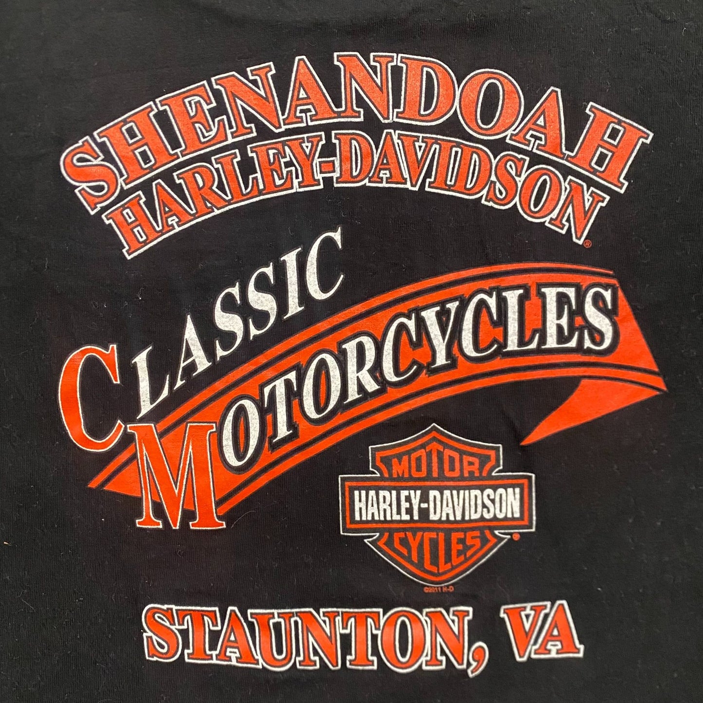 Vintage Y2K Harley Davidson Motorcycles Virginia Logo Tee