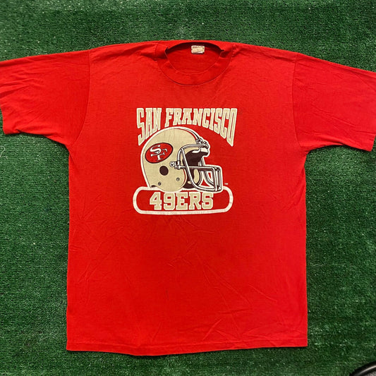 Vintage 80s San Francisco 49ers Shirt Single Stitch NFL Tee