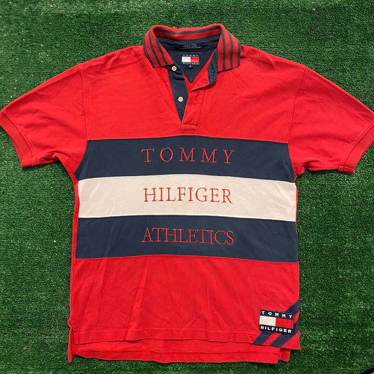 Vintage 90s Tommy Hilfiger Essential Color Block Polo Shirt