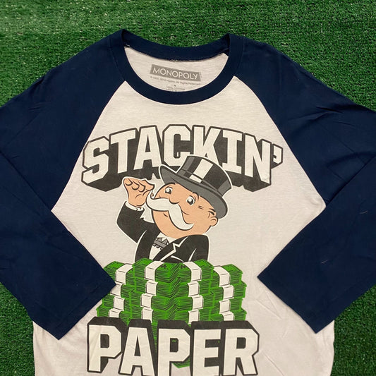 Mr. Monopoly Man Cash Money Vintage Cartoon T-Shirt