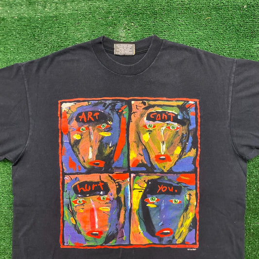 Fred Babb Art Can't Hurt You Vintage 90s Painting T-Shirt