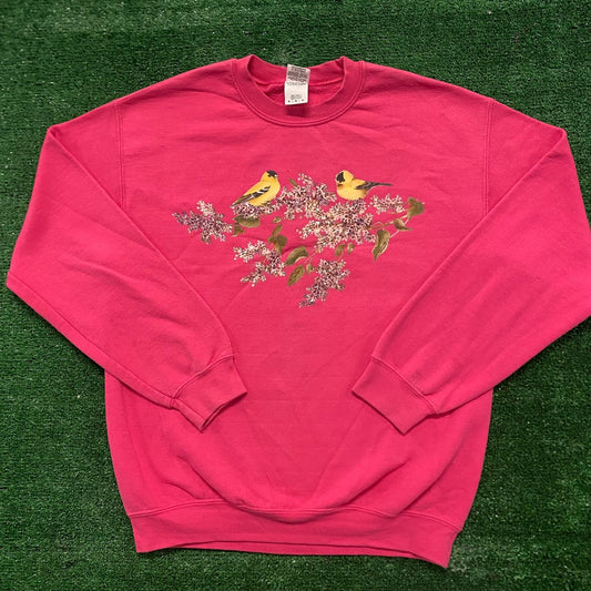 Vintage Y2K Flowers Birds Nature Art Essential Sweatshirt