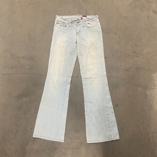 Vintage Y2K Stonewashed Faded Essential Flared Denim Jeans
