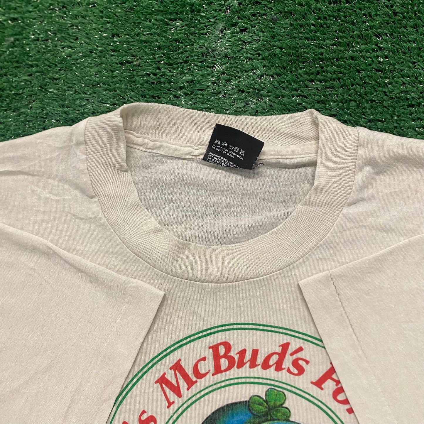 Vintage 80s Budweiser McBud Leprechaun Single Stitch Tee