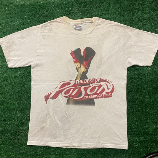 Vintage Y2K Essential Poison Heels Rock Band T-Shirt