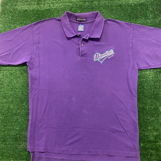 Vintage 90s Arizona Diamondback Sports Polo Shirt