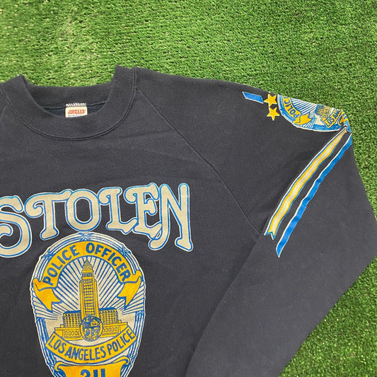 Vintage 80s LAPD Los Angeles Police Cops Crewneck Sweatshirt