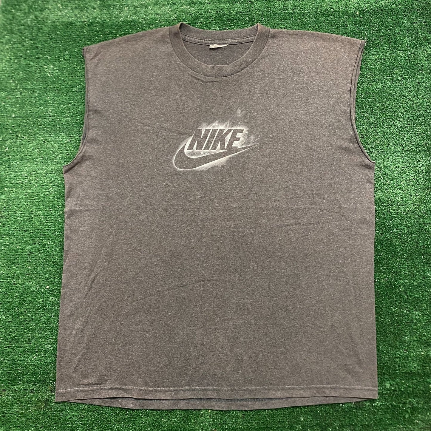 Vintage Y2K Nike Go Like Hell Swoosh Logo Drill Tank Tee