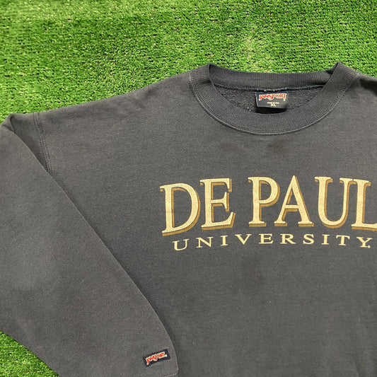 Vintage 90s DePaul Sun Faded College Sports Sweatshirt