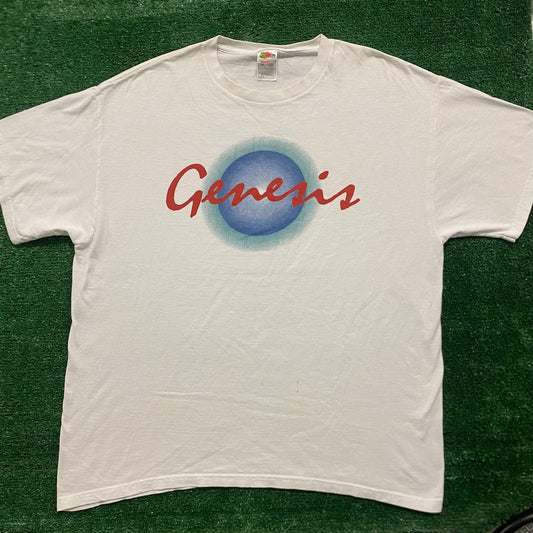 Vintage Y2K Genesis Logo Baggy Essential Rock Band Tee