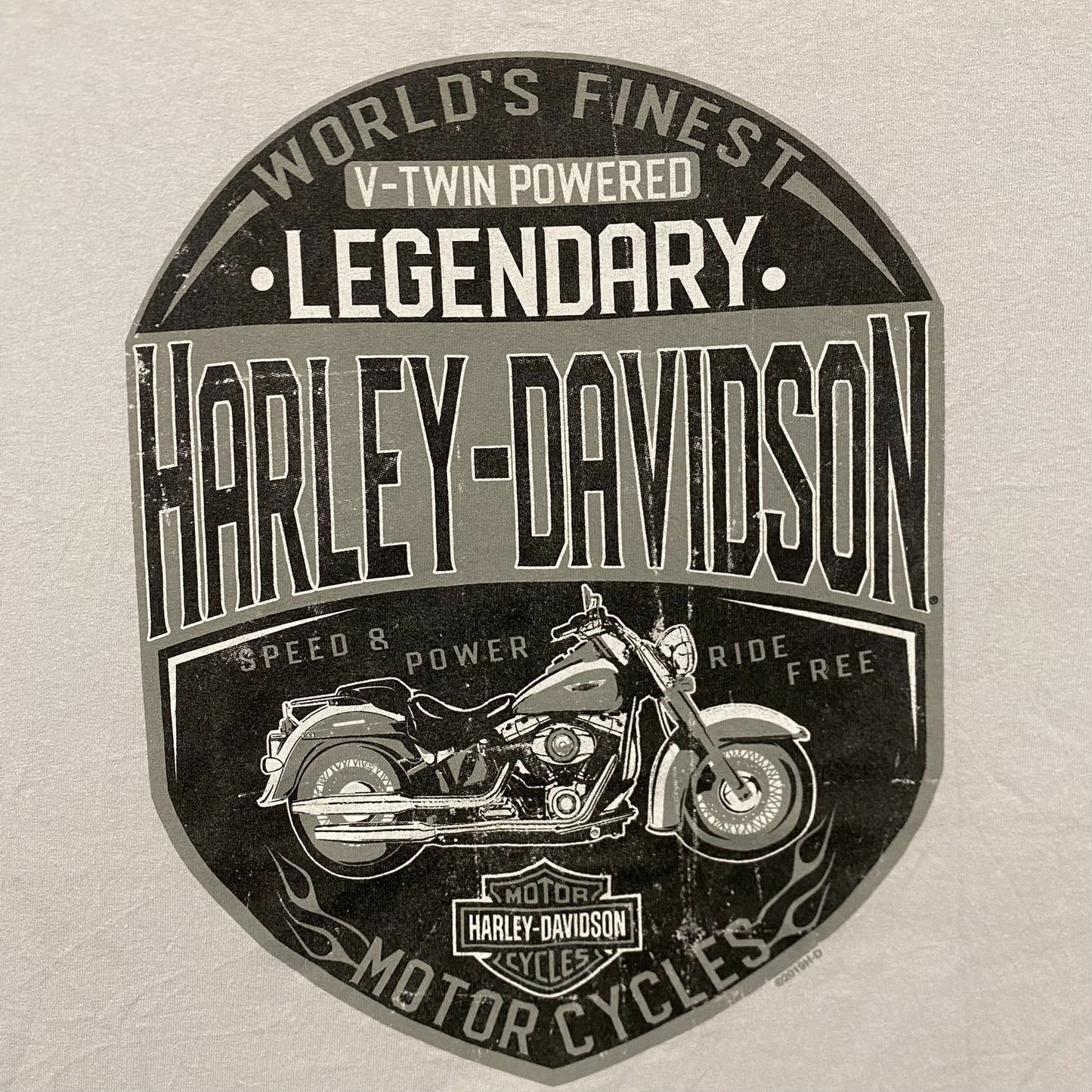 Vintage Y2K Baggy Harley Davidson Guatemala Tribal Biker Tee