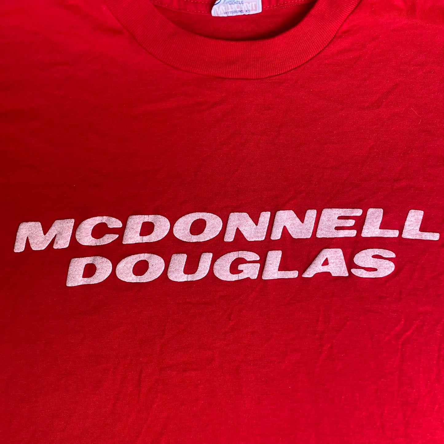 Vintage 80s McDonnell Douglas Shirt Military Single Stitch Tee