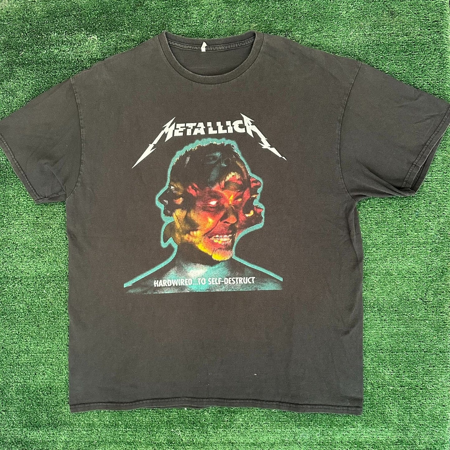 Metallica Hardwired To Self Destruct WorldWired Tour T-Shirt Black L Grunge Punk