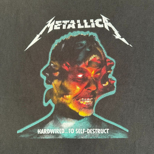 Metallica Hardwired To Self Destruct WorldWired Tour T-Shirt Black L Grunge Punk