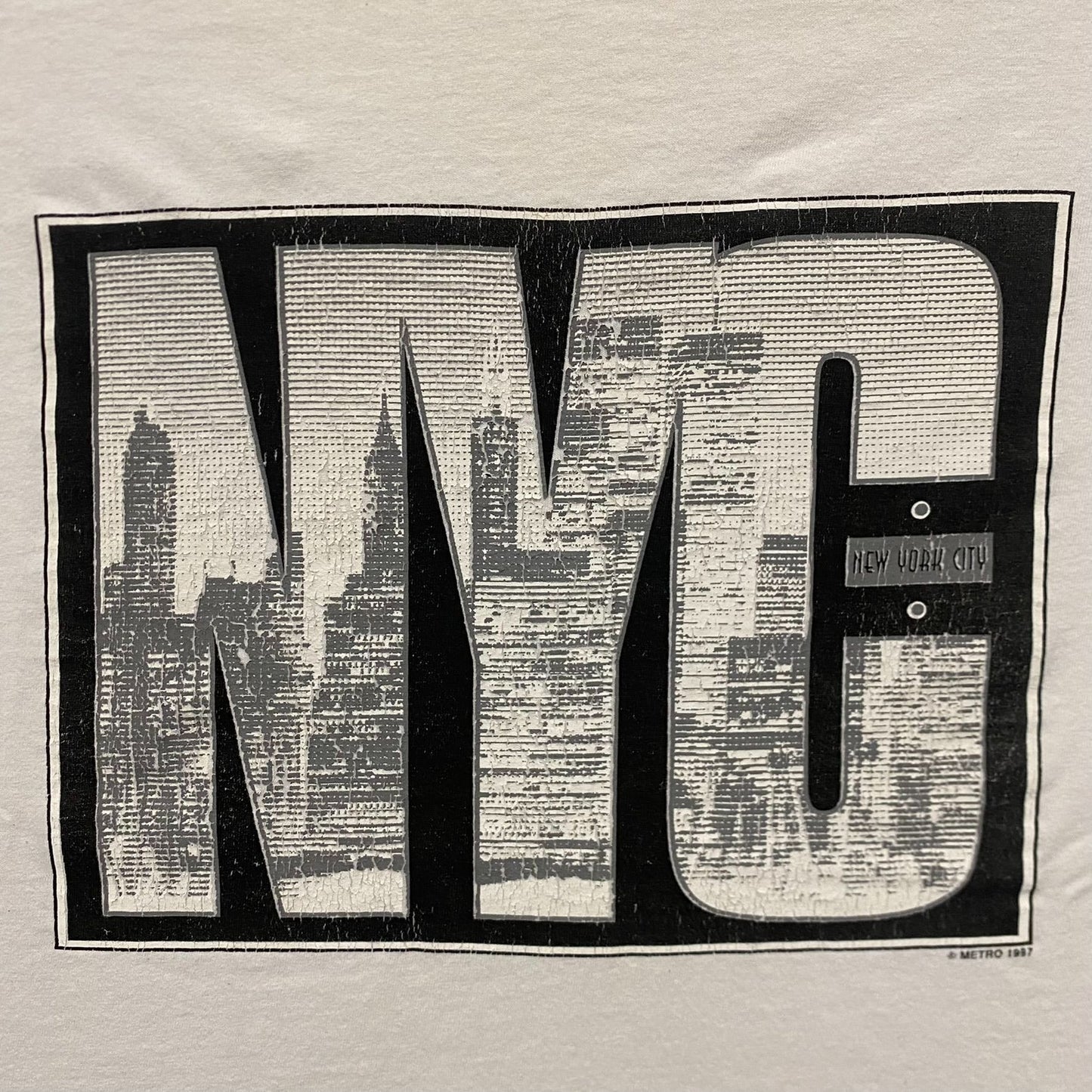 Vintage 90s New York City Shirt NYC Skyline Tourist Tee