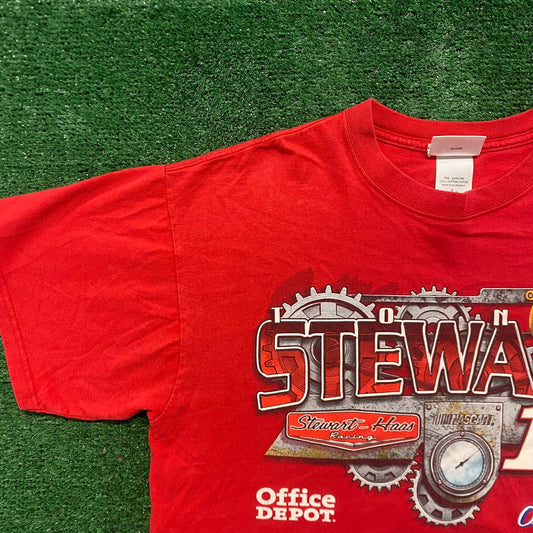 Vintage Y2K NASCAR Tony Stewart Sprint Cup Auto Racing Tee