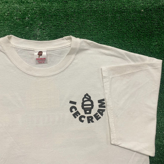 Vintage Y2K BBC Icecream Diner Logo Baggy Drill Skater Tee