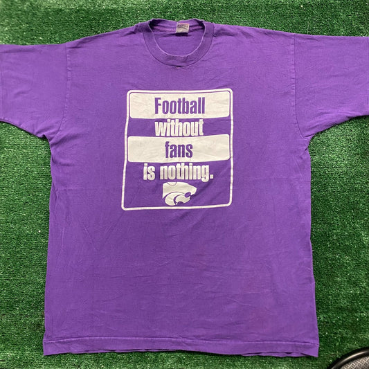 Vintage 90s Kansas State Wildcats Football Single Stitch Tee