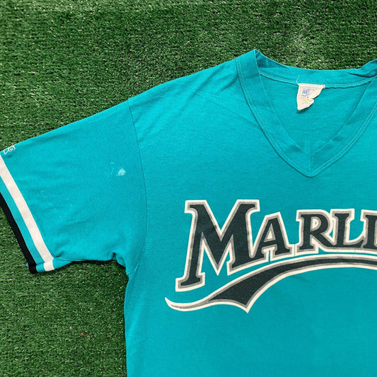 Vintage 90s Essential Florida Marlins Baseball T-Shirt