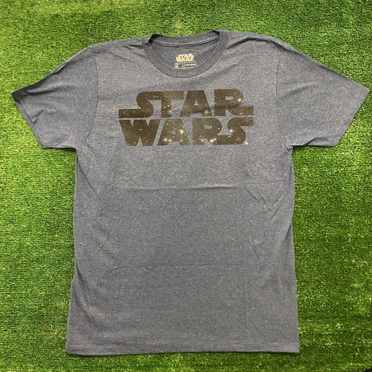Essential Star Wars Galaxy Spell Out Movie T-Shirt