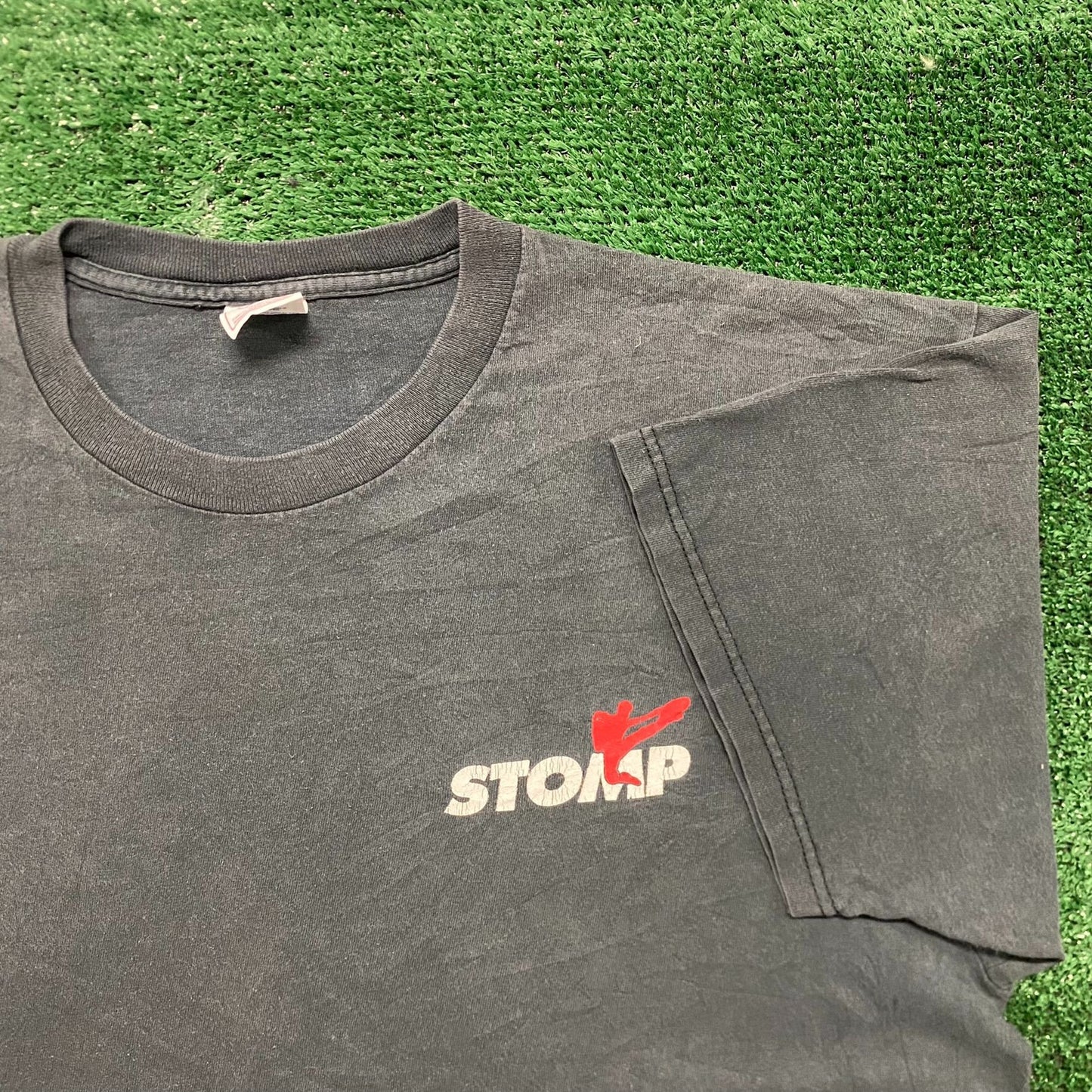 Vintage 90s Stomp Band Tour Baggy Sun Faded Rock T-Shirt