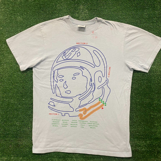 Vintage Y2K BBC Billionaire Boys Club Track Logo Trap Tee