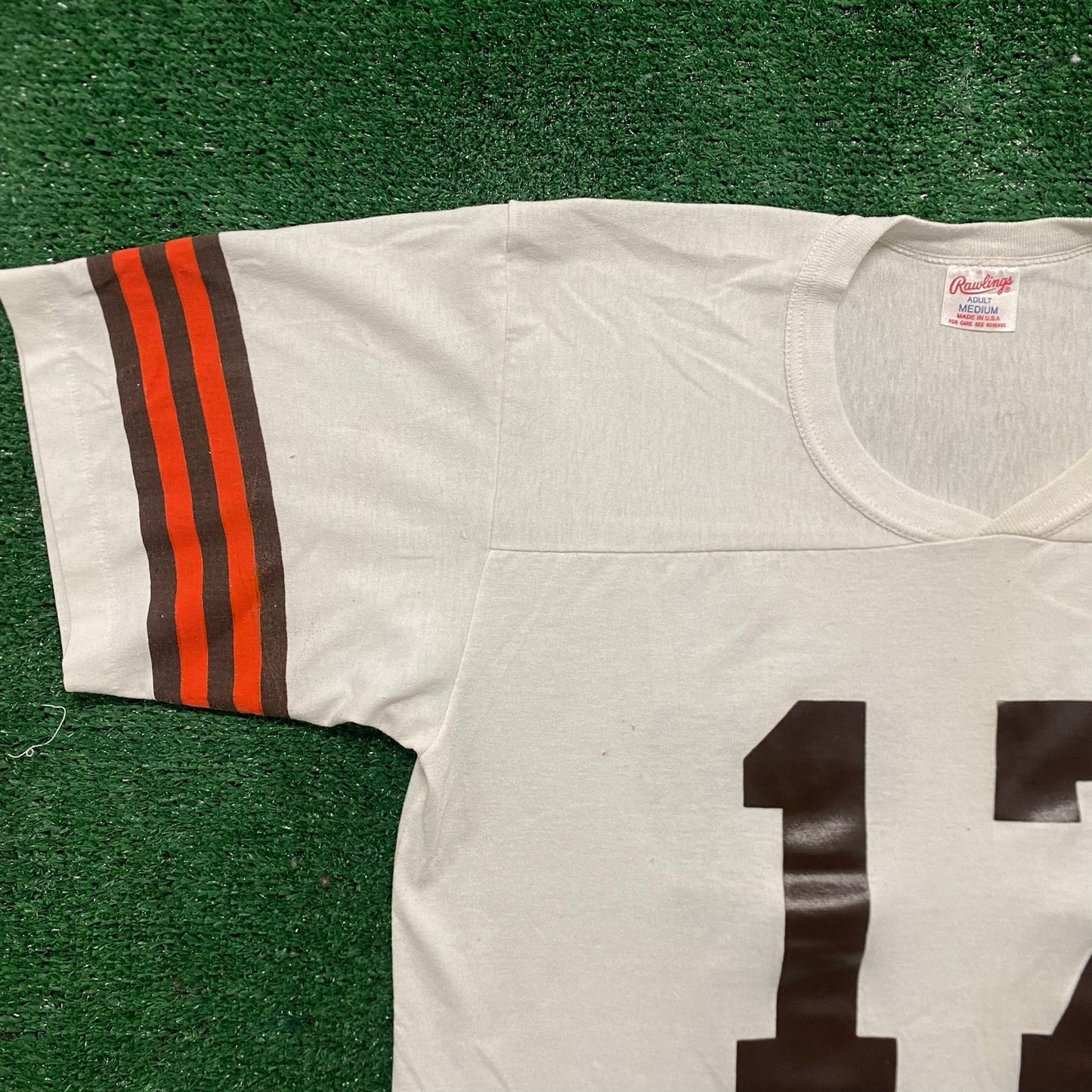 Vintage 80s Cleveland Browns Jersey Shirt Single Stitch Tee