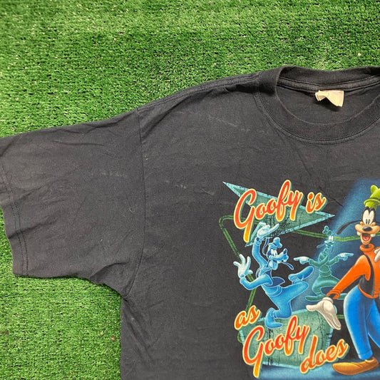 Vintage Y2K Disney Goofy Quote Cartoon Humor Funny Retro Tee