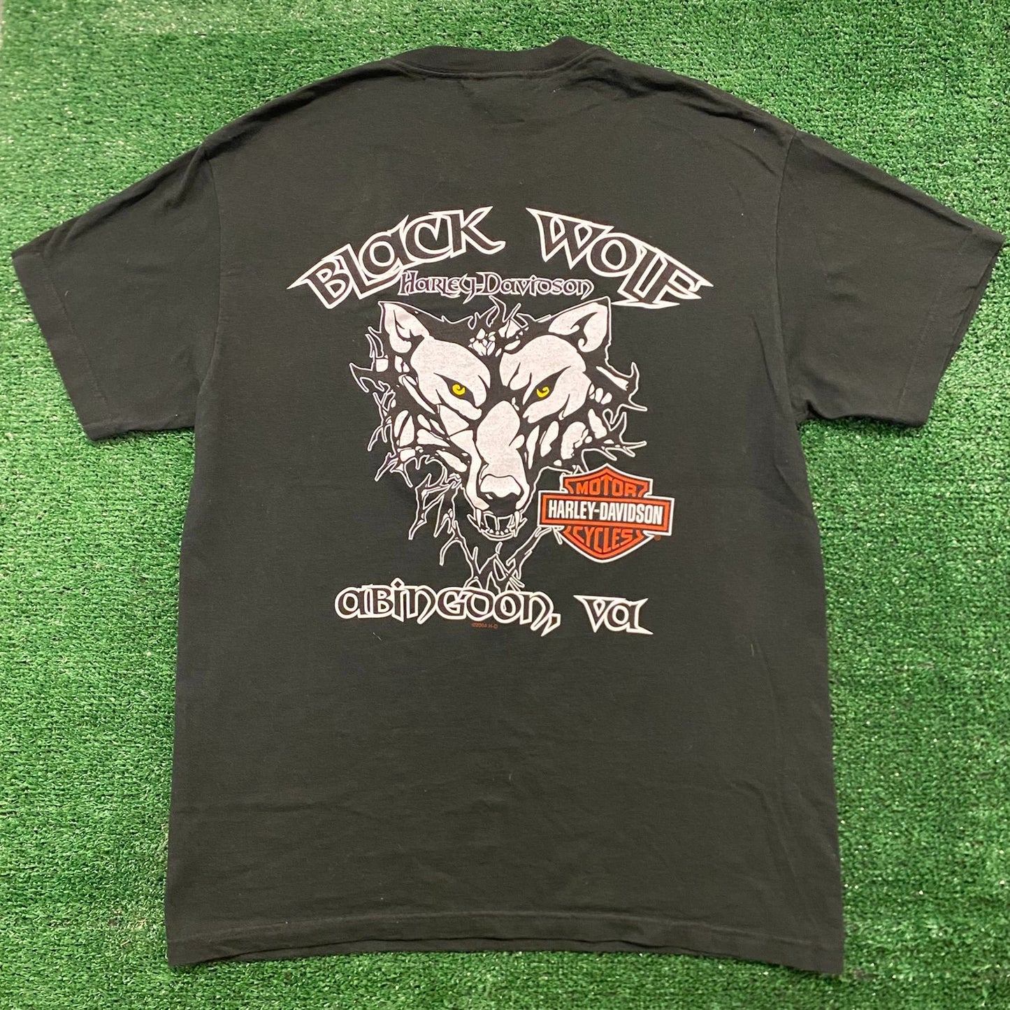 Harley Davidson Wolf Vintage Moto Biker T-Shirt