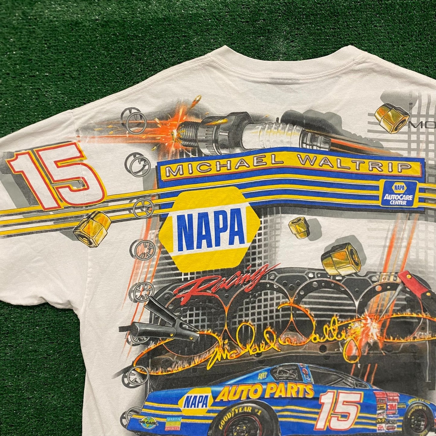 Vintage 90s NAPA NASCAR AOP Baggy Essential Racing Tee