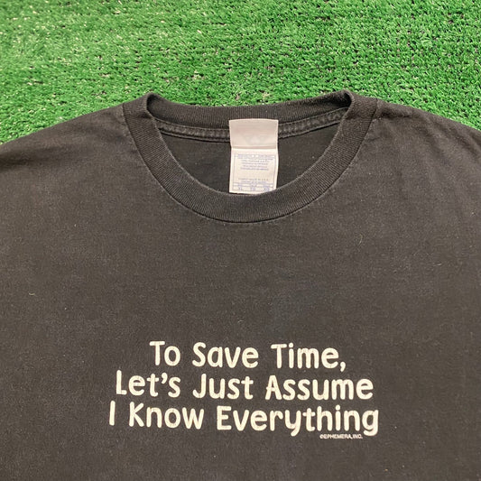 I Know Everything Vintage Attitude Humor T-Shirt